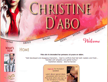Tablet Screenshot of christinedabo.com